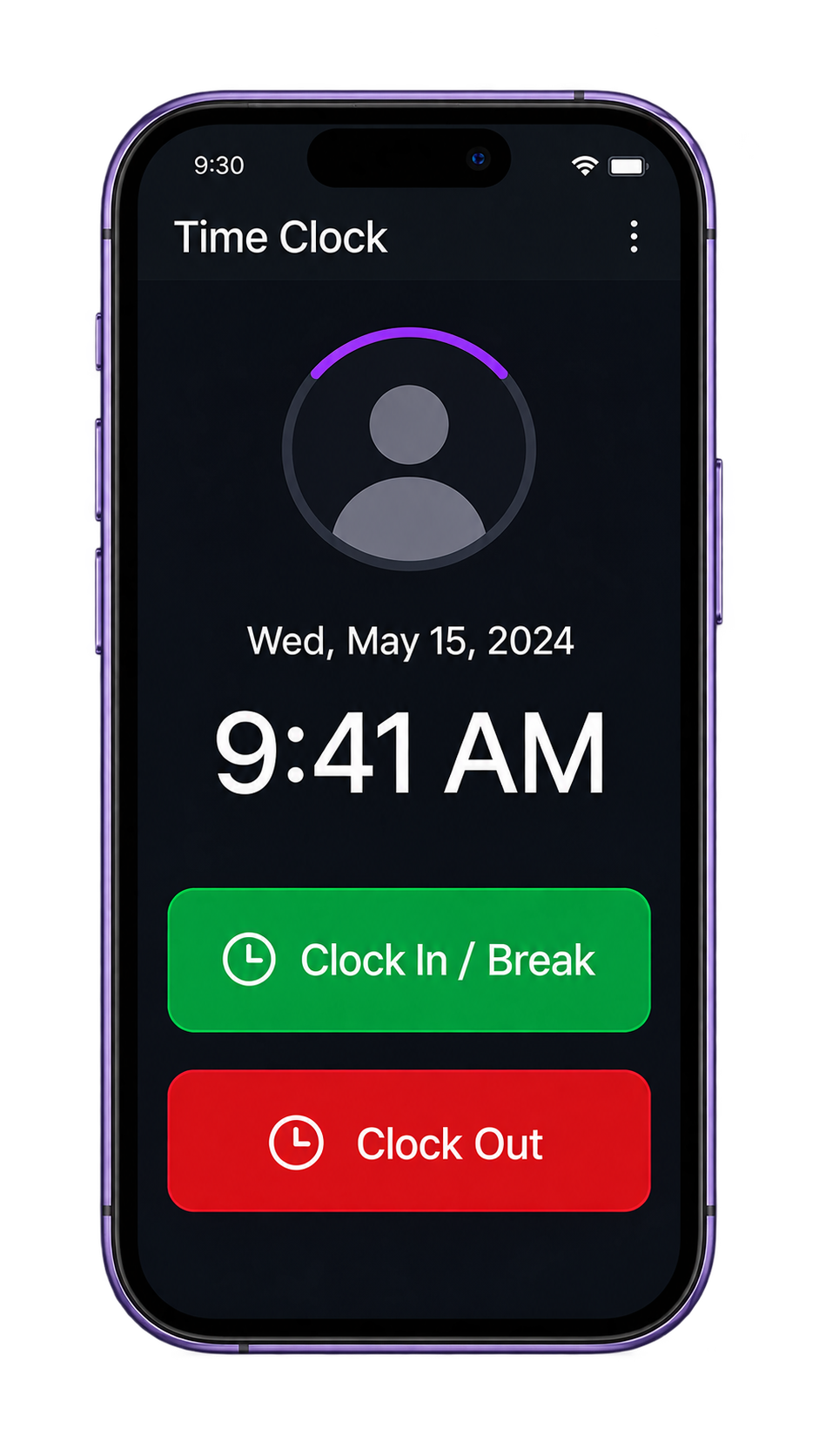 Teléfono con el control de turnos de empleados Gytrex